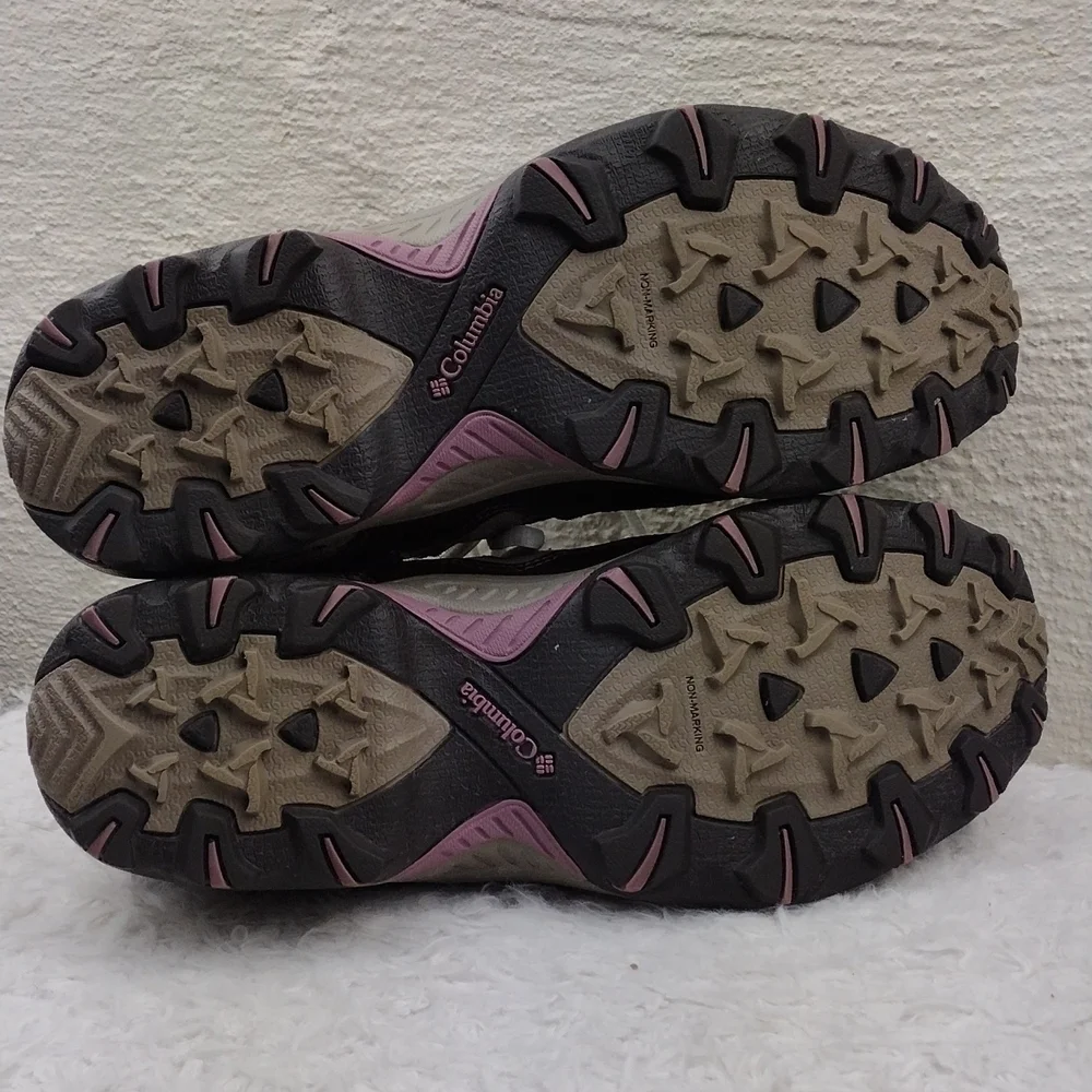 Columbia Dogwood Contour Comfort Gray Mesh Suede Leather Lace Up Hiking Sneaker